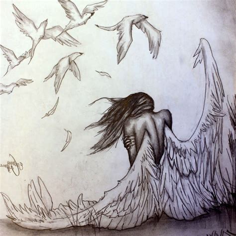 angel drawing art|pencil sketches of angels.